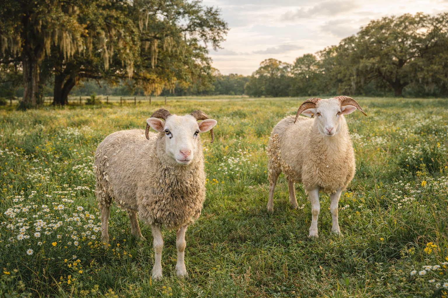 Gulf Coast Native sheep at Puzzles Fiber Farm